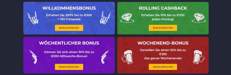 rolling slots alle boni und aktionen